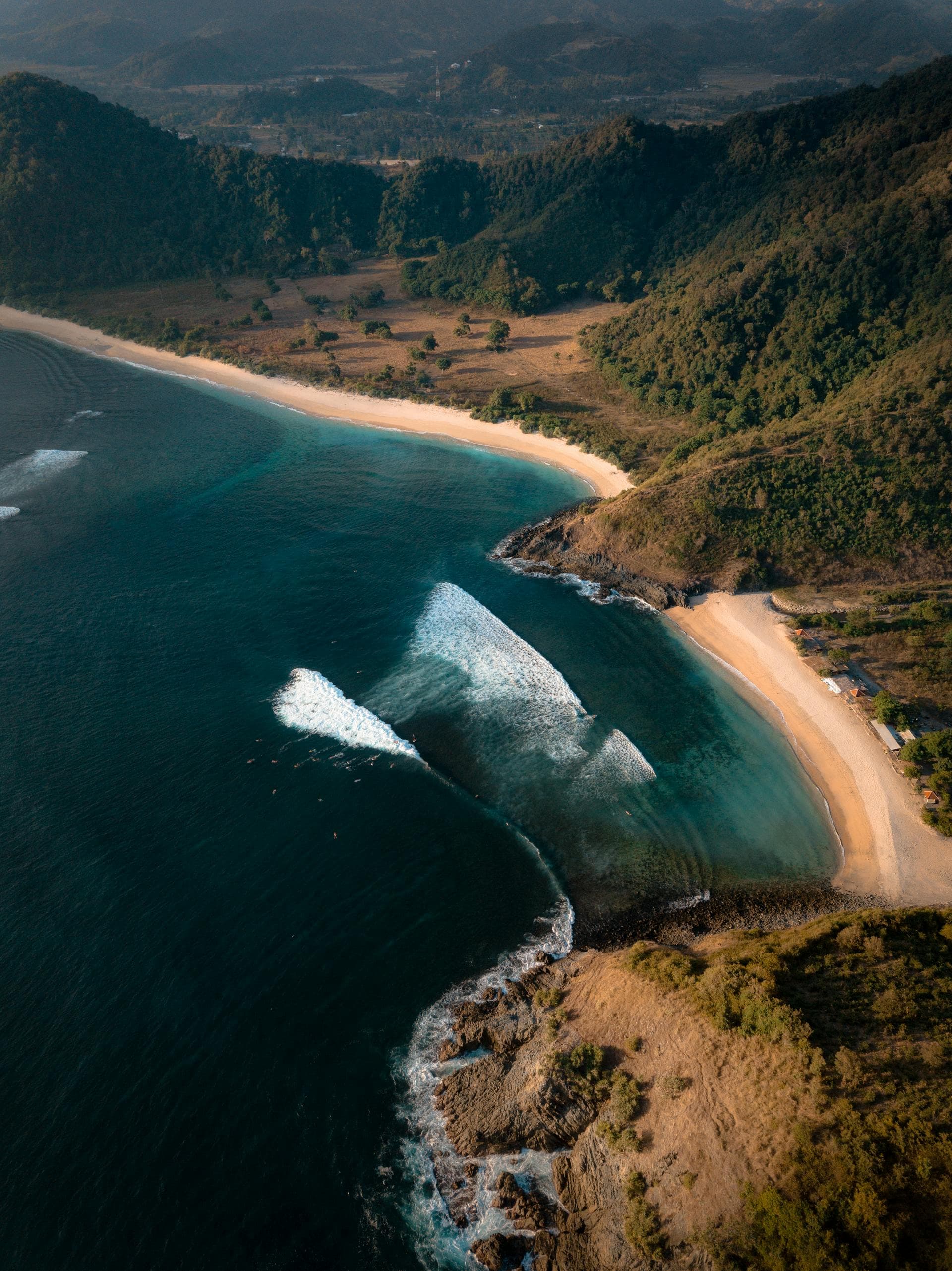 Lombok Island Ariel View